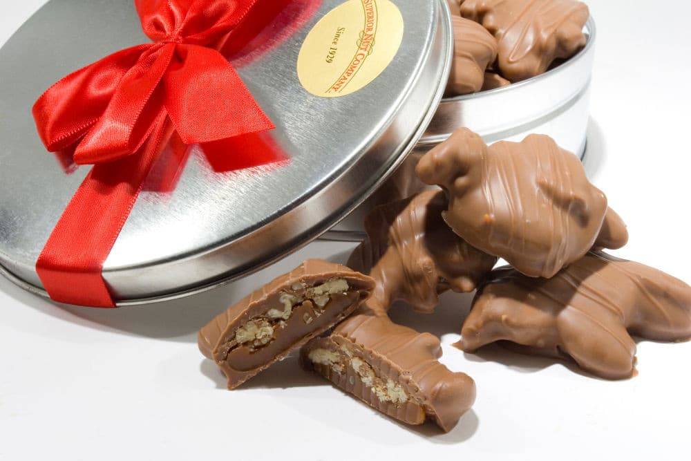 Milk Chocolate Pecan Patties Gift Tin